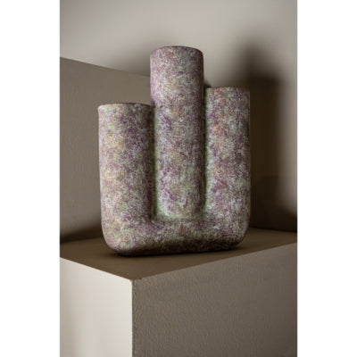 Vase tuyaux Ptmd violet 35 cm | 4 pièces