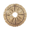 Décoration murale bohème osier naturel 22 cm | 12 pièces