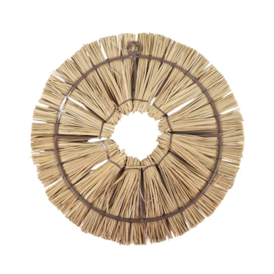 Décoration murale bohème osier naturel 22 cm | 12 pièces