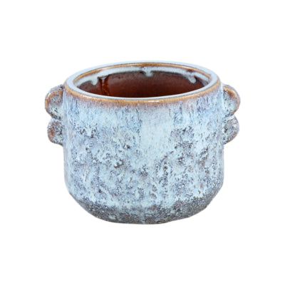 Ptmd pot de fleur shay s bleu 13,5 cm | 18 pièces