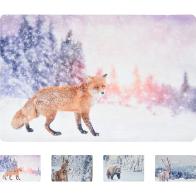 H s collection paillasson Noël hiver 58 cm 4 assortis | 24 pièces
