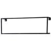 Woood étagère murale métal noir 50 cm | 6 pièces