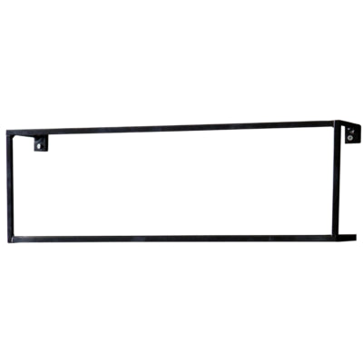 Woood étagère murale métal noir 50 cm | 6 pièces