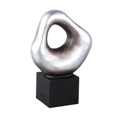 Statue Ptmd Dolcey couleur argent 29 cm | 4 pièces