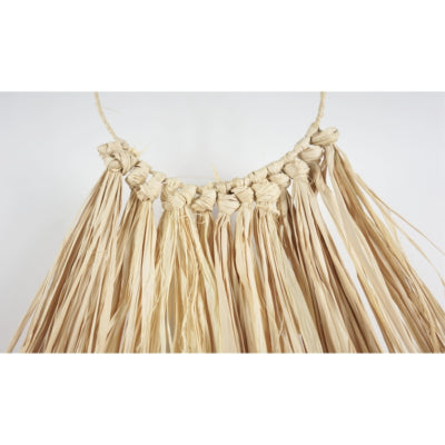 Décoration murale bouton raphia cercle 70 cm | 24 pièces