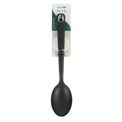 Cuillère de service Sola noire 33 cm | 48 pièces