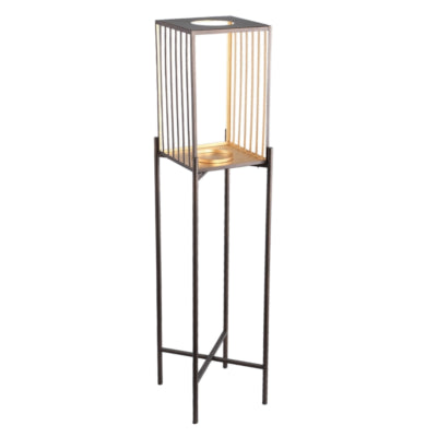 Lanterne Ptmd sur axe standard l doré 120 cm | 2 pièces