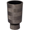 Pot de fleur Ptmd erga aluminium m gris 40 cm | 2 pièces