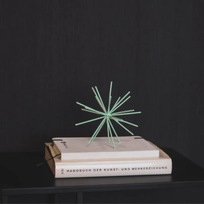 Housevitamin ornement feu d'artifice métal vert menthe 25 cm | 12 pièces