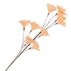 Daan branche artificielle en bois courbé fleurs de plumes pêche 110 cm | 8 pièces