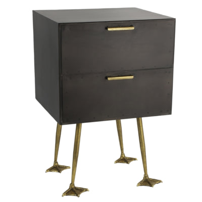 Commode Countryfield Sorrento noir 60 cm | 2 pièces