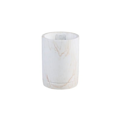 Ptmd pot de fleur marmy cylindre crème xs 15 cm | 8 pièces