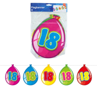 Folat guirlande ballon 18 ans 10 m | 24 pièces