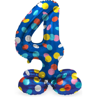 Folat Ballon en aluminium debout 4 points 41 cm | 20 pièces