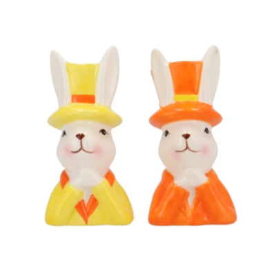 Vase Lapin de Pâques Lapin de Pâques 11 cm 2 assortis | 12 pièces