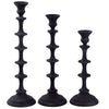 Ptmd chandelier freddie s noir 31,5 cm | 6 pièces
