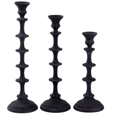 Ptmd chandelier freddie s noir 31,5 cm | 6 pièces