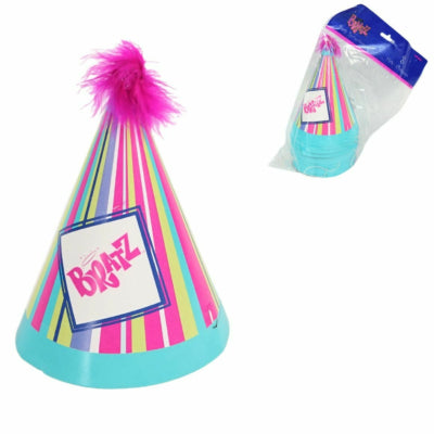 Chapeaux de fête Bratz avec élastique 16 cm 8 pièces | 24 pièces