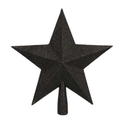 Peak Étoile de Noël pailletée noir 23 cm | 24 pièces