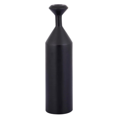 Ptmd bougeoir yanou l aluminium noir 29 cm | 4 pièces