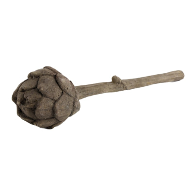 Countryfield fleur artificielle artichaut silvia marron 39 cm | 12 pièces