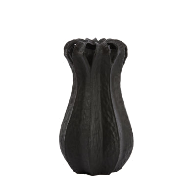 Light Living Vase lumineux et vivant abajo noir mat 25 cm | 2 pièces