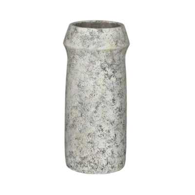 Ptmd pot de fleur nimma high m gris ciment 45 cm | 2 pièces