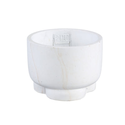 Ptmd pot de fleur marmy crème s 12 cm | 12 pièces