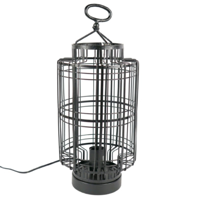 Lampe de table Kyle prise EU noir 48 cm | 3 pièces