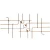 Bepurehome décoration murale couleur laiton 139,5 cm | 4 pièces