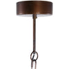 Ptmd hanging lamp norris metal copper-colored 40.5 cm | 2 pièces