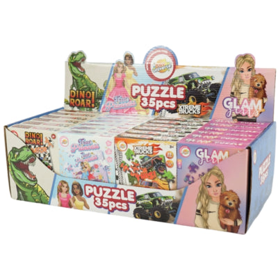 Puzzle 21 cm 35 pièces 4 assorties | 24 pièces