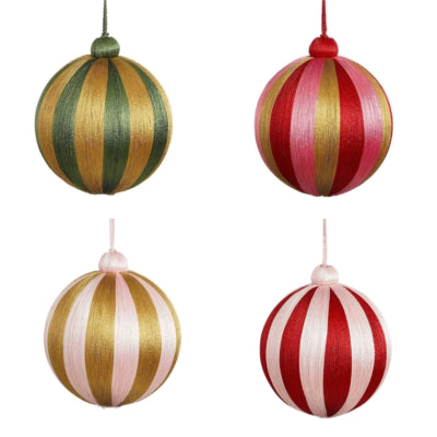 Boule de Noël Maison des Saisons 10 cm 4 assortis | 12 pièces