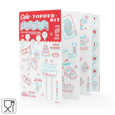 Set de décoration de gâteau Suckuk 100 pièces 20 cm | 24 pièces