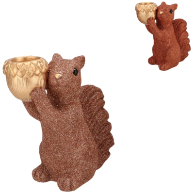 Daan bol en bois courbé Jingle écureuil debout couleur cuivre nu 16 cm 2 assortis | 6 pièces