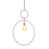 Dorina suspension lumineuse et vivante vieux rose 70 cm | 6 pièces