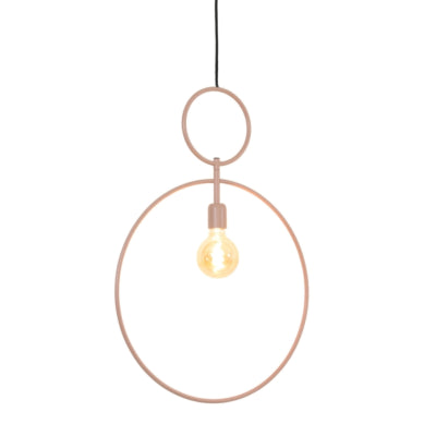 Dorina suspension lumineuse et vivante vieux rose 70 cm | 6 pièces
