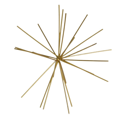 Housevitamin ornement feu d'artifice métal doré 25 cm | 12 pièces