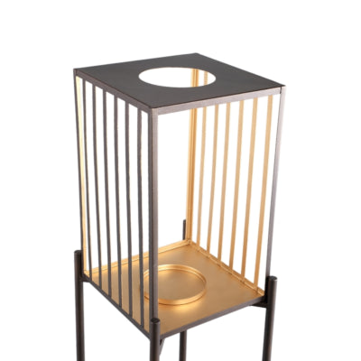 Lanterne Ptmd sur axe standard l doré 120 cm | 2 pièces