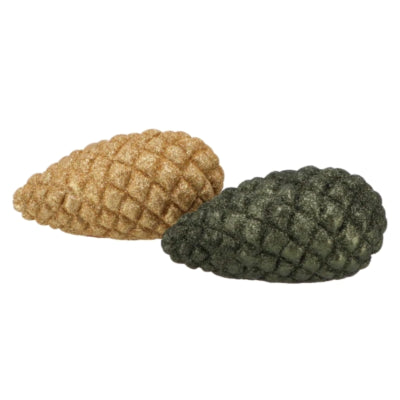 Daan benthout statue jingle pomme de pin doré vert 13 cm 2 assortis | 12 pièces