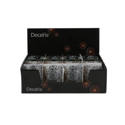 Photophore verre 8,3 cm 3 assortis | 12 pièces
