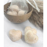 Daan Kromhout poudre pour bébé coeur bloc ambre 2,5 cm sachet organza avec 3 pièces | 24 pièces - afbeelding 2