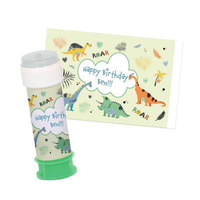 Folat autocollant bulle dinosaure rugit 11 cm 6 pièces | 48 pièces