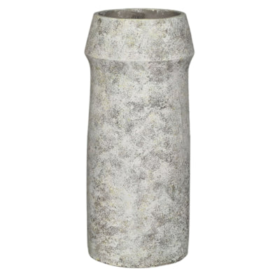 Ptmd pot de fleur nimma high xl gris ciment 55 cm | 2 pièces