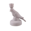 Ptmd chandelier rodan oiseau gris 16,5 cm | 6 pièces