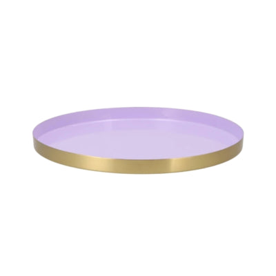Plateau Daan en bois courbé marrakech lilas doré 33 cm | 6 pièces