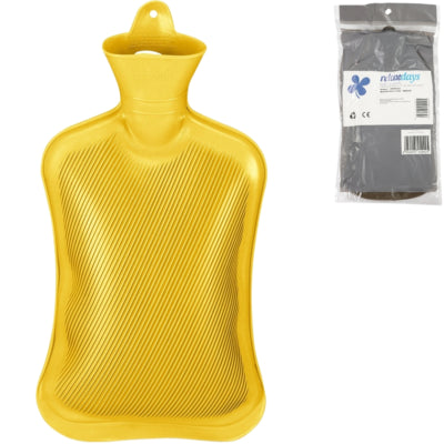 Bouillotte Relaxdays jaune 2 l | 6 pièces