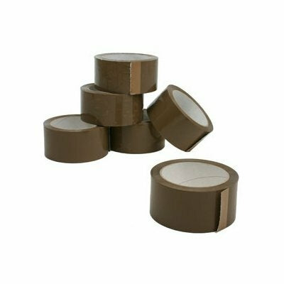 Ruban d'emballage marron 50 mm x 66 m | 36 pièces