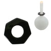 Stjernsund anneau de bougie loua noir brillant 5,5 cm | 48 pièces