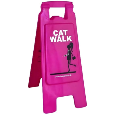 Assiette de sol promenade pour chat rose 62 cm | 12 pièces